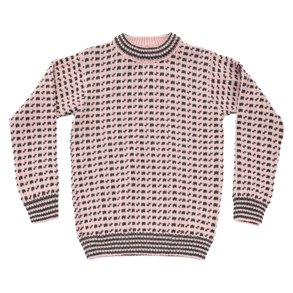 Devold Original Islender Wool Sweater - Chalk Pink/Anthracite - XS