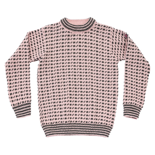 Devold Original Islender Wool Sweater - Chalk Pink/Anthracite - XS