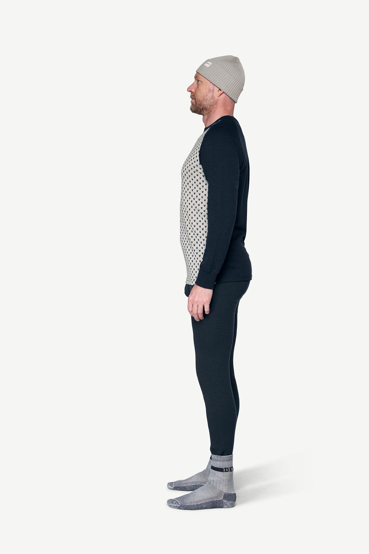 DevoldSignatureMerino230ShirtMan-RawWhiteInkSideView