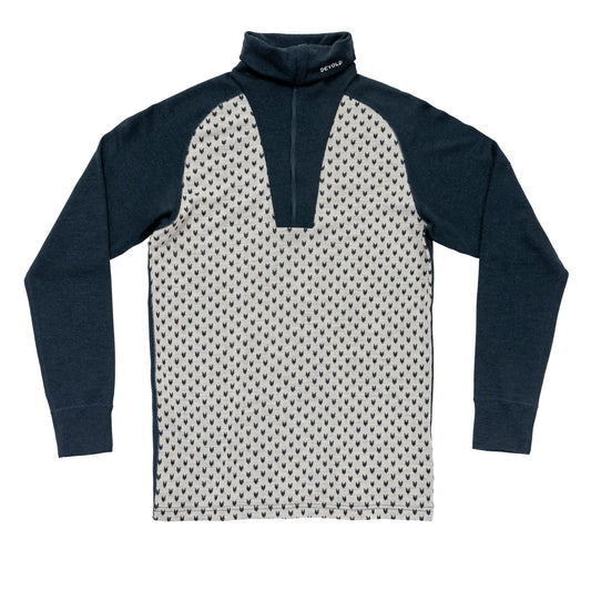 DevoldSignatureMerino230ZipMan-InkRawwhite