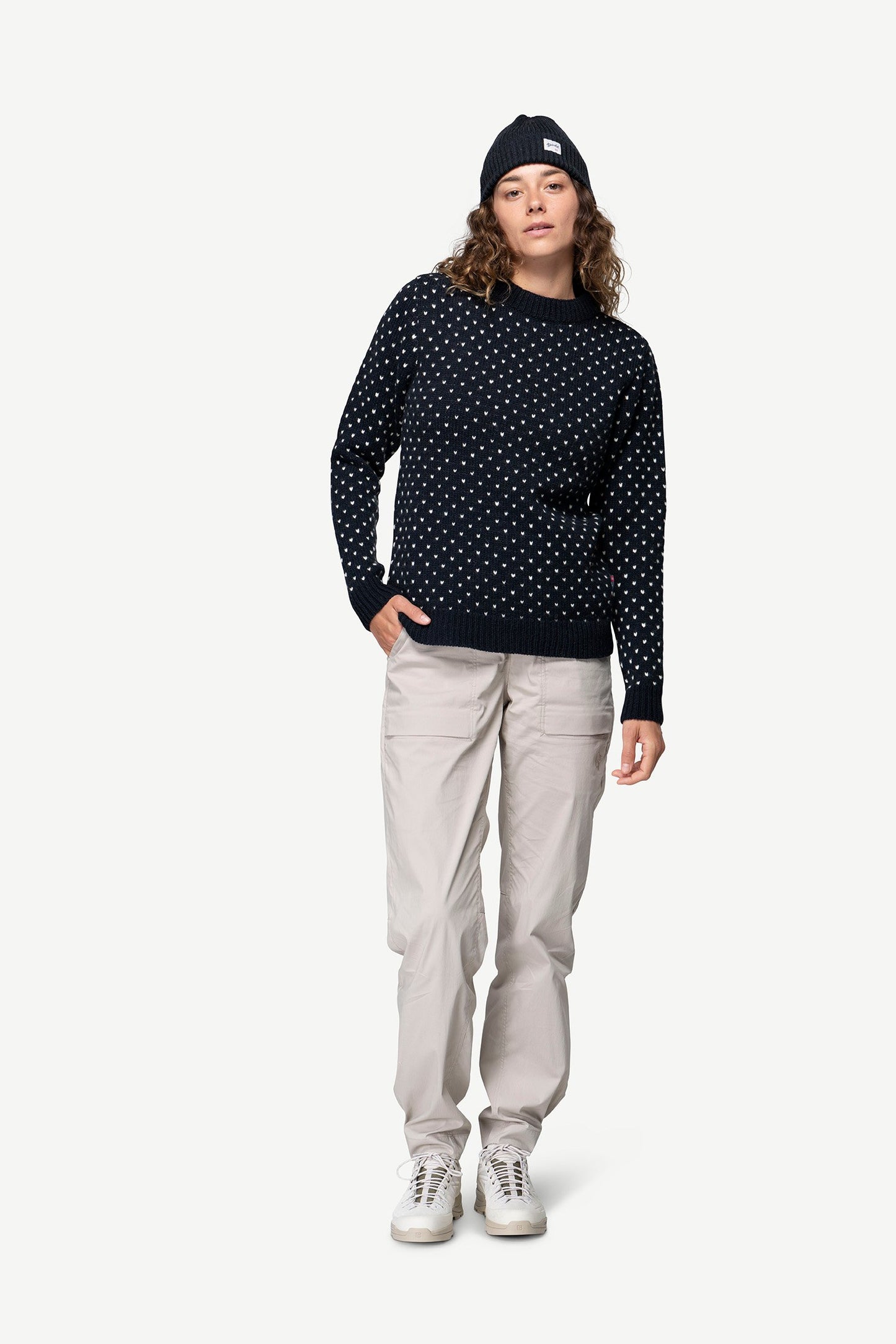 DevoldSorisenWoolSweater-InkOffwhiteWomen