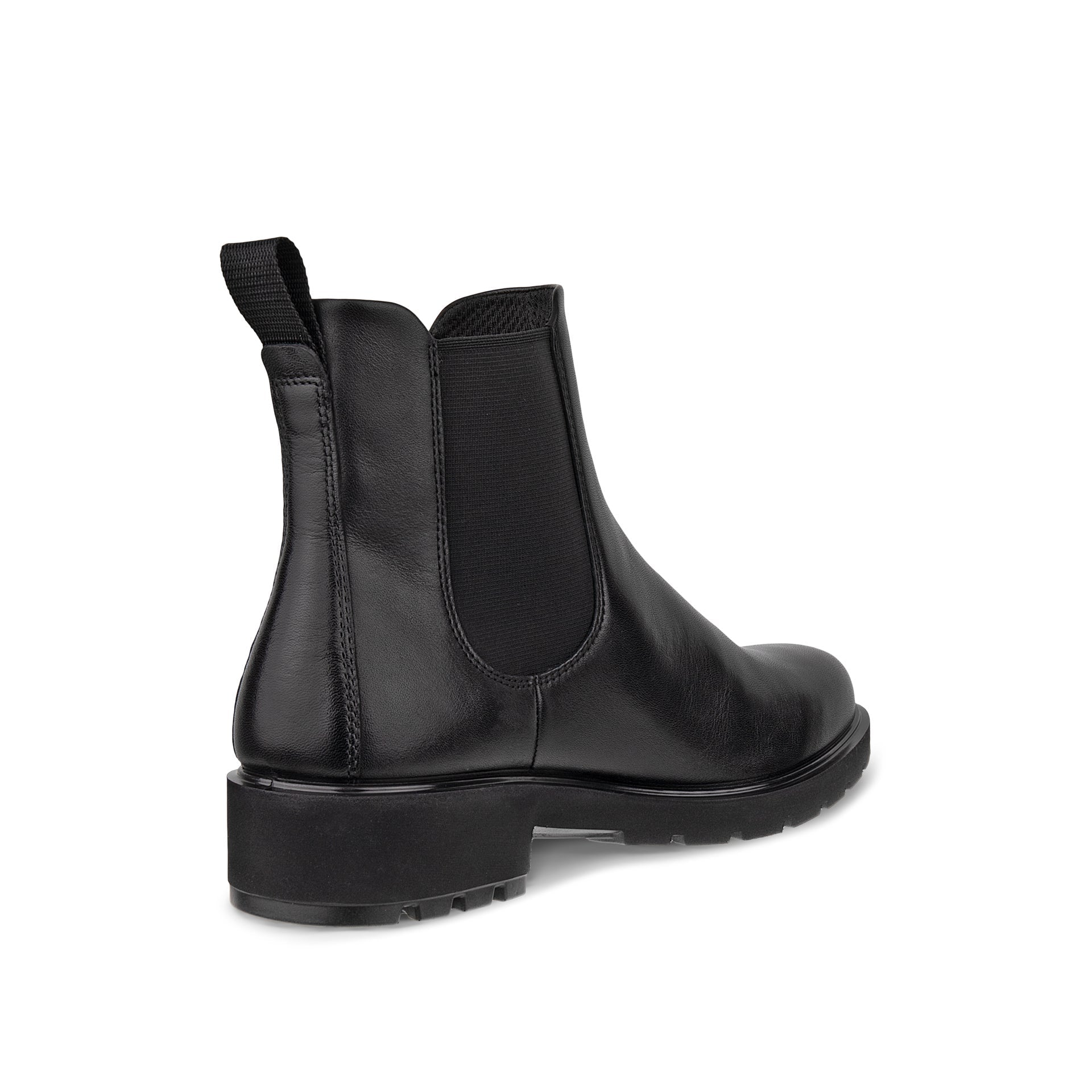 EccoMetroViennaChelseaBlackBootsBackSideView