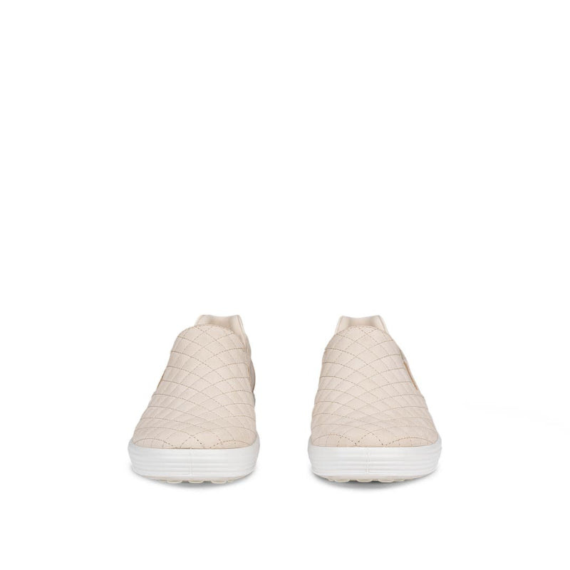 EccoSoft7LimestoneShoespairfrontview