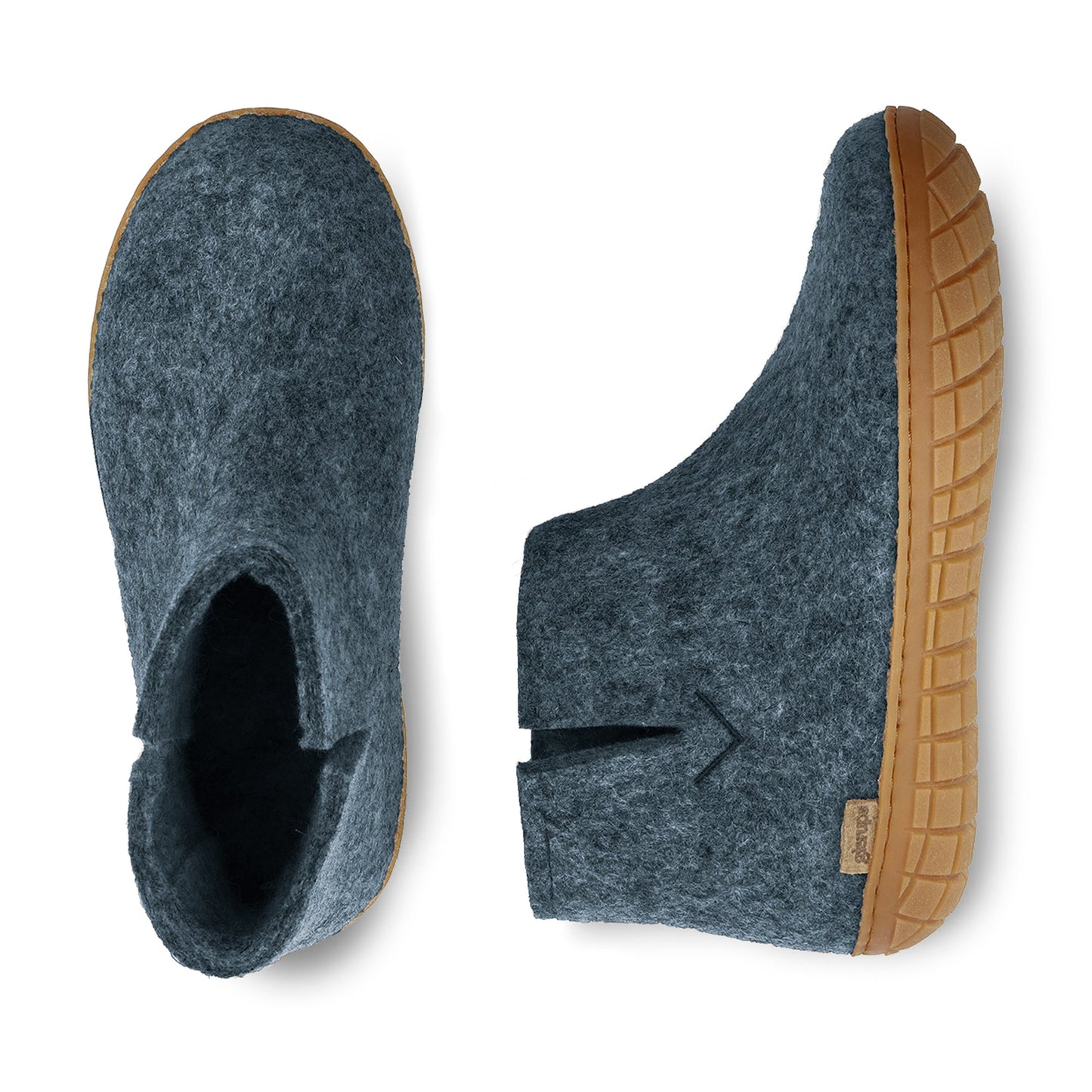 Glerup Slippers Denim Honey Rubber