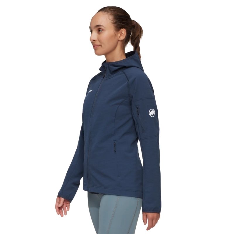 MadrisLightMLHoodedJacketWomenMarineSideView
