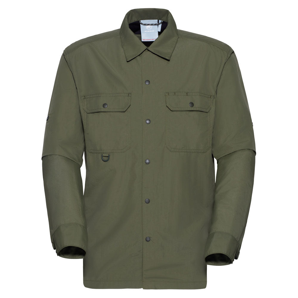 Mammut Men's Highland Green Longsleeve Shirt Dark Marsh - US Medium Regular Fit
