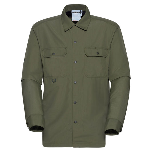 Mammut Men's Highland Green Longsleeve Shirt Dark Marsh - US Medium Regular Fit