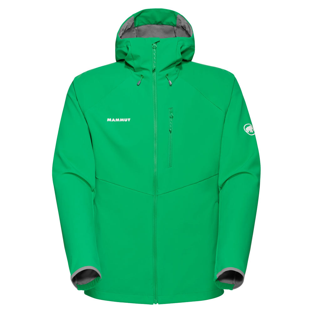 Mammut Men's Ultimate Comfort SO Hooded Jacket Pinea - US Medium Regular Fit