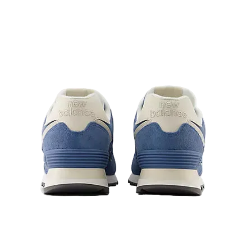 Shoreline blue sneakers with sporty heel design, perfect for mountain adventures