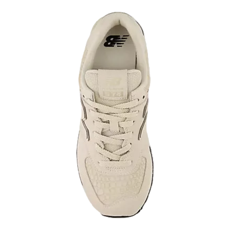 Comfy white sneaker with chunky sole, perfect for casual mountain adventures
