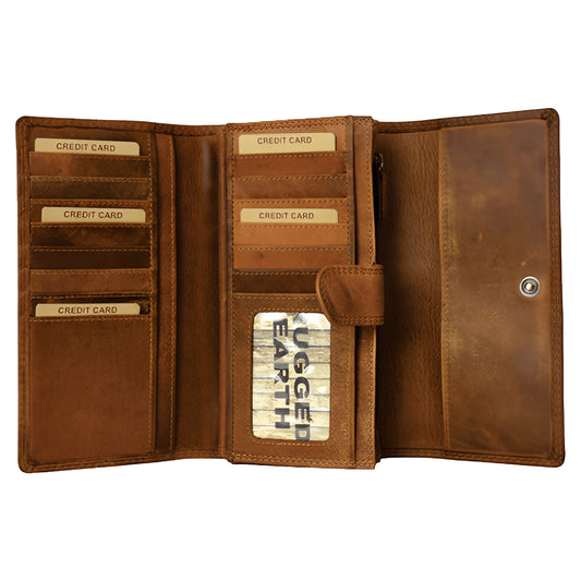Rugged Earth Leather Wallet 990001