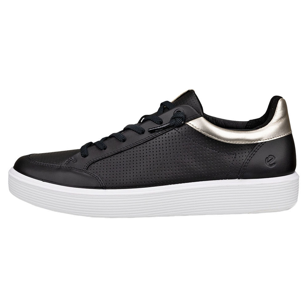 Ecco Soft 60 Black/Gold Sneaker