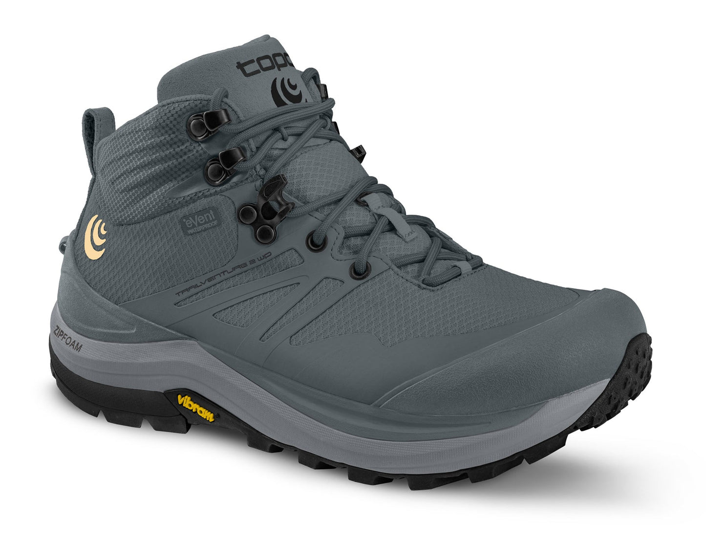 TopoAthleticTrailventure2WPGreyFrontSideView