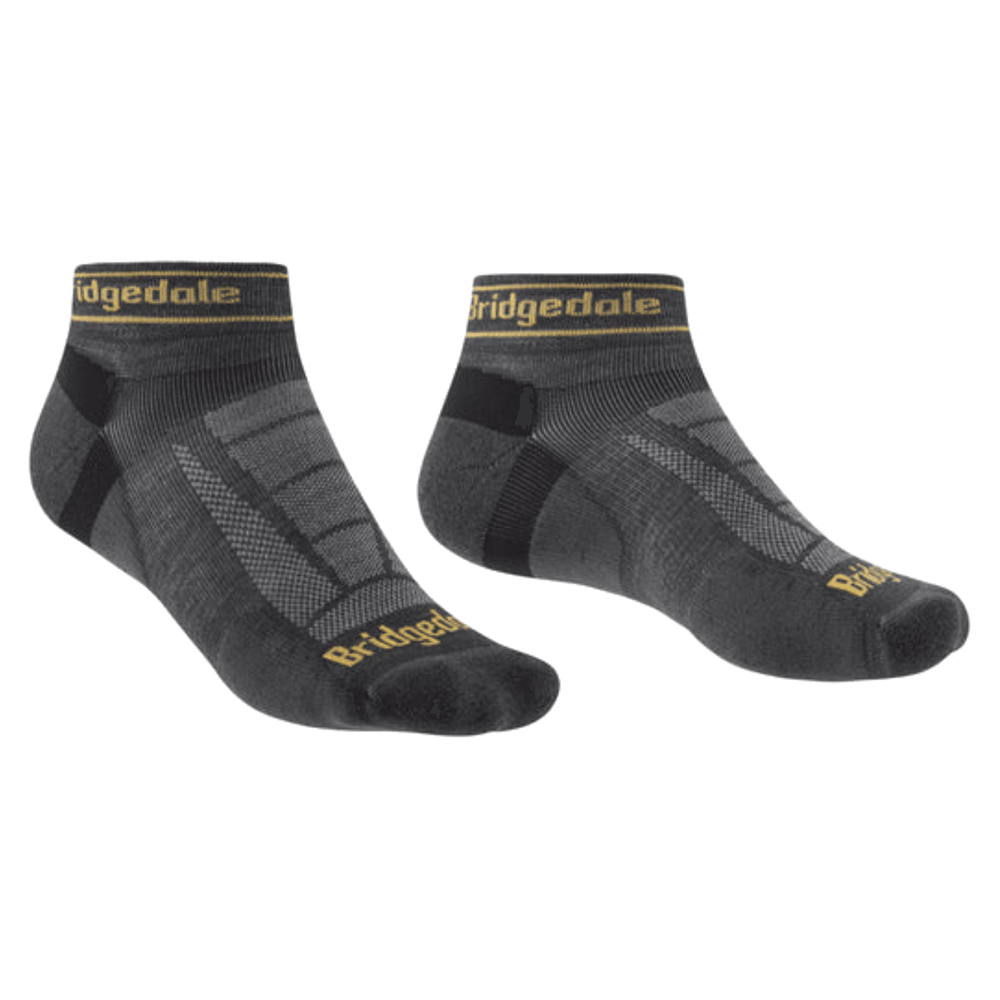 Bridgedale Socks Trail Run Ultra Light Low Merino Gunmetal