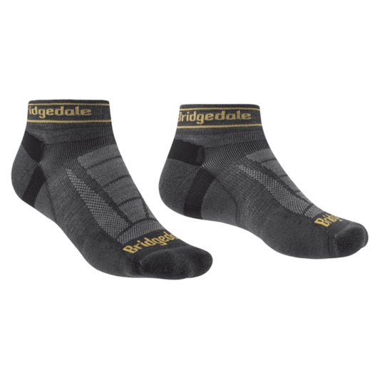 Bridgedale Socks Trail Run Ultra Light Low Merino Gunmetal