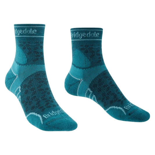 Bridgedale Socks Trail Run Light Weight Merino WMS Teal