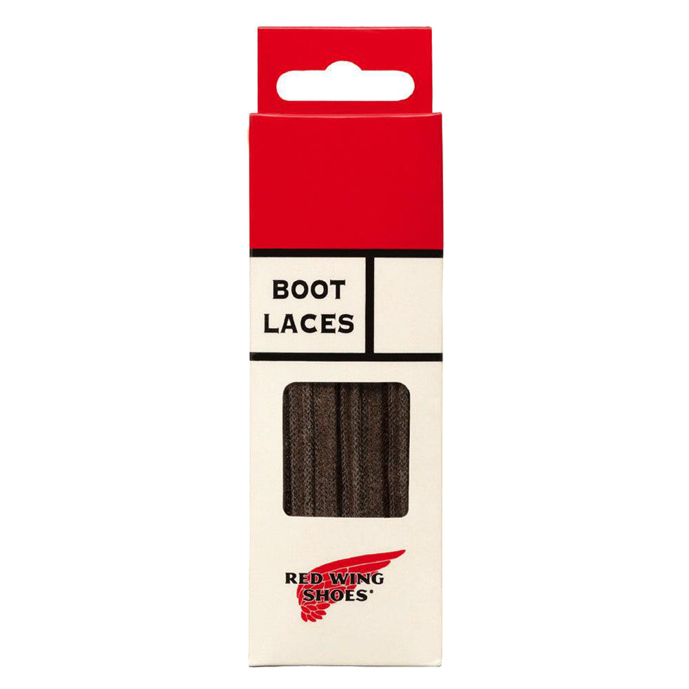 Red Wing Laces Brown Flat Waxed 36"