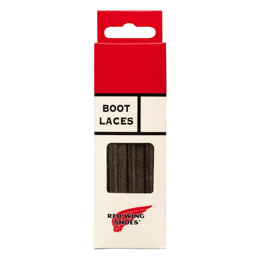 Red Wing Laces Brown Flat Waxed 24"