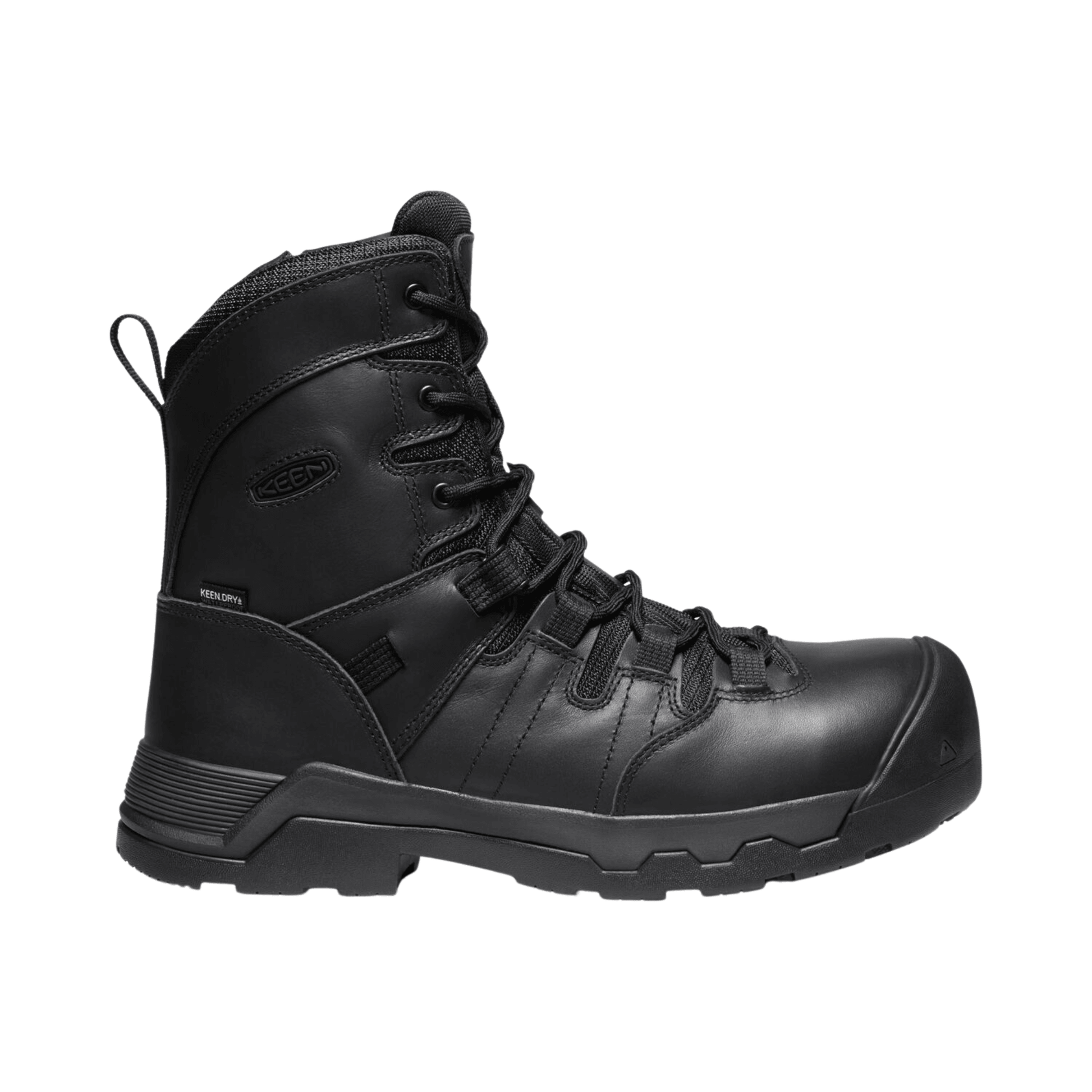 Keen Oshawa CSA 8" Side Zip WP Black - Kumpfy Shoes