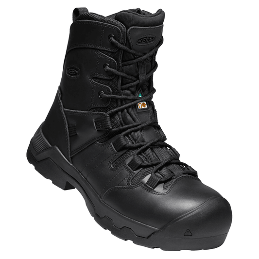 Keen Women's CSA Oshawa 8" Side Zip Waterproof Boots - Black