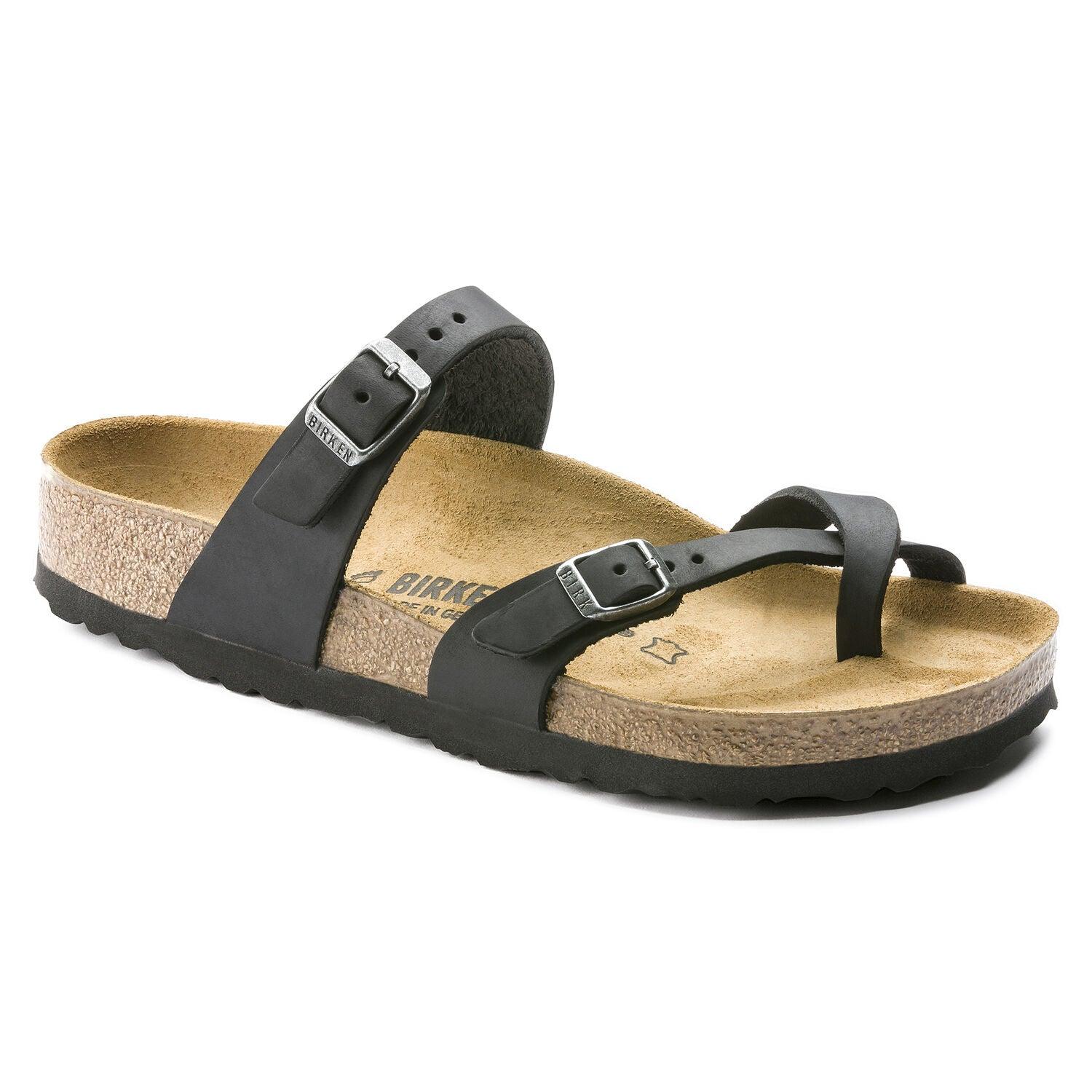 Birkenstock Mayari Black Oiled Leather - Kumpfy Shoes